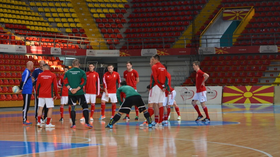 Futsal: megérkezett Macedóniába a válogatott